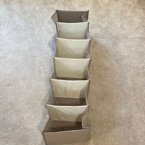 6 compartment hanging closet organizer excellent condition